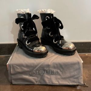 Alexander McQueen runway boots.